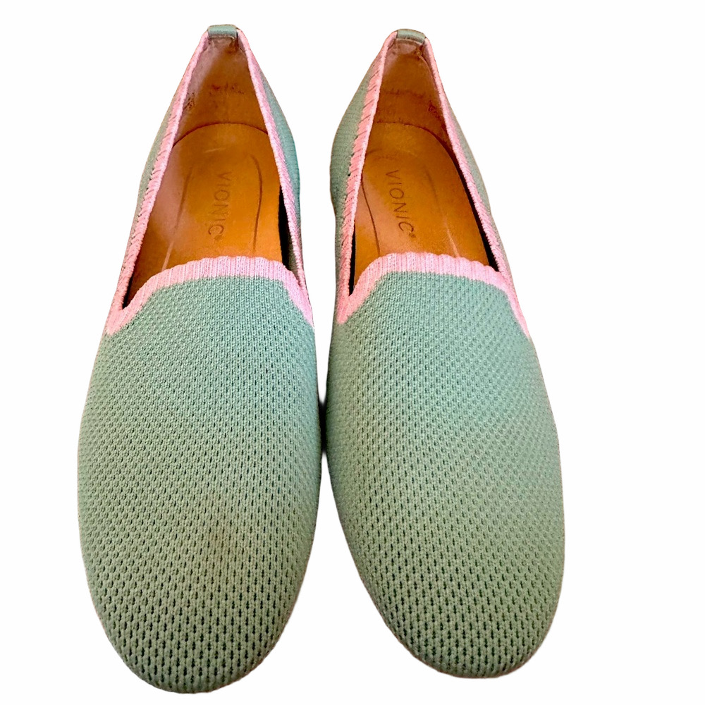 Mint and Pink vionic Loafers